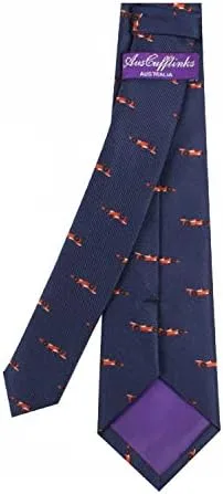 Vista 9 de AUSCUFFLINKS Corbatas deportivas y especiales Corbatas para hombres Lazos tejidos ajustados para el cuello Regalo para colega de trabajo