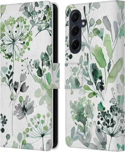 Vista 101 de Head Case Designs Officially Licensed Ninola Beige Wild Grasses Leather Wallet Case Compatible with Samsung Galaxy A07 4G