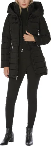 Vista 6 de LAUNDRY BY SHELLI SEGAL Chaqueta acolchada 34 para mujer con capucha y ribete de terciopelo