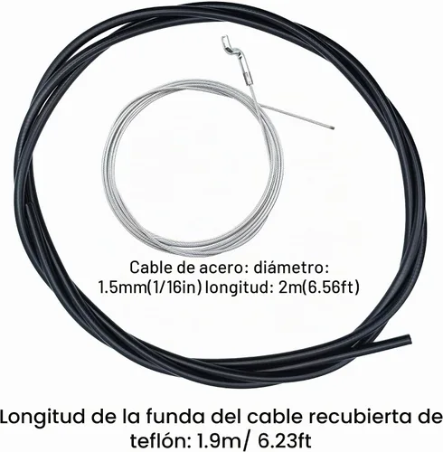Vista 2 de Kit de reparación de cable de acelerador universal para control de cortacésped ajustable Z Bend Cabel End Mini Bike Go Kart DIY