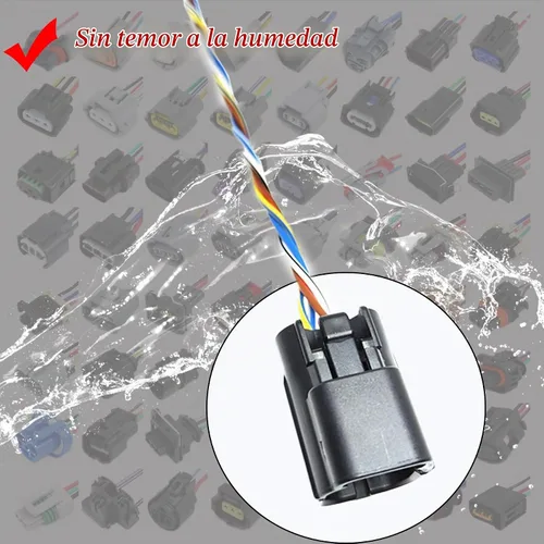 Vista 3 de Sensor de oxígeno Conector O2 4 Arnés de cableado Pigtail Plug Reemplazo para Nissan Micra March Note E11 Tiida Qashqai NV200 05-14