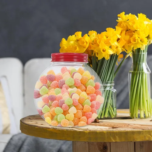 Vista 3 de Luxshiny Bolas de bebida de Navidad, 5 unidades, bombillas para botellas de agua, bolas de alcohol, tarros de dulces transparentes, cajas