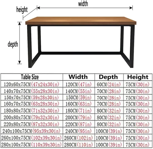 Vista 3 de Mesa de madera maciza para oficina en casa, escritorio de computadora, escritorio para juegos, mesa de conferencias con soporte de metal, mesa