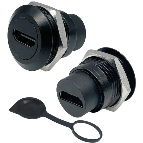 Vista 11 de PENGLIN Acoplador de montaje en panel HDMI 2.0 hembra a hembra de 2 piezas Resolución 4K@60Hz,Compatible con video 3D,Señal de audio y video cero