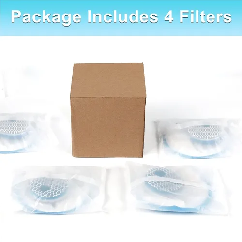 Vista 7 de Filtros de fuente de agua para gatos, 4 unidades activadas profesionales extraíbles circulares reutilizables, filtro de carbón, filtro de fuente