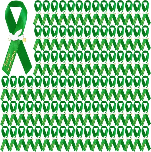 Vista 18 de 50 piezas de cintas de funeral de paloma, cintas conmemorativas de funeral, alfileres de servicio conmemorativo clásico, cinta de respeto con moño