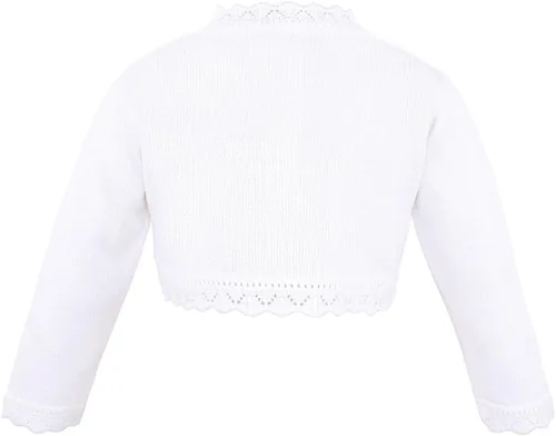 Vista 2 de Lilax - Bolero de punto para niñas pequeñas, manga larga con cierre de botones