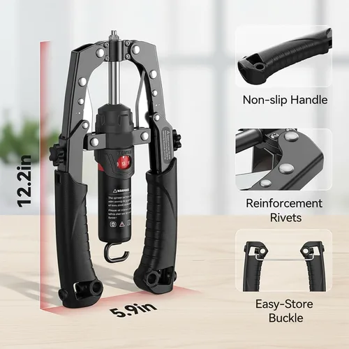 Vista 7 de Mymus CoreFlex Twister Pro, máquina de prensa de pecho de energía hidráulica, barra giratoria ajustable todo en uno, 22-440 libras, entrenador