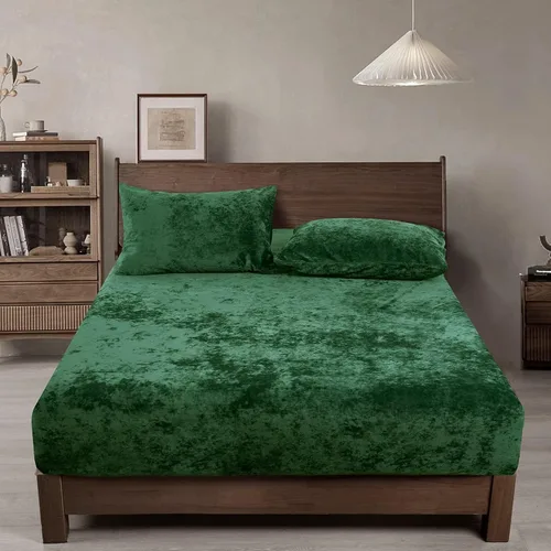 Vista 17 de PHF Sábana bajera ajustable de terciopelo tamaño individual, sábana bajera de lujo, súper suave, acogedora y cómoda, con bolsillo profundo de 15
