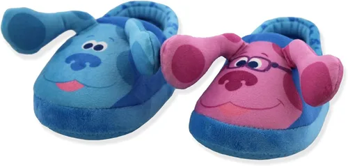 Vista 3 de Nickelodeon Blue's Clues & You - Pantuflas de felpa para niños y niñas