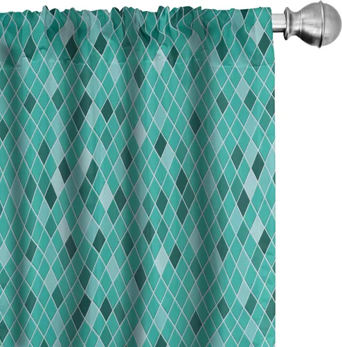 Vista 40 de Lunarable Cortinas para ventana para mascotas, divertidos personajes de gatos, estilo artístico, gatitos juguetones, animales peludos, decoración