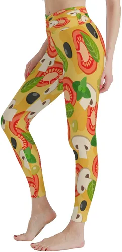 Vista 3 de Zooshum Leggings coloridos para mujer, con control de abdomen, pantalones de yoga de cintura alta, mallas de levantamiento de glúteos, leggings