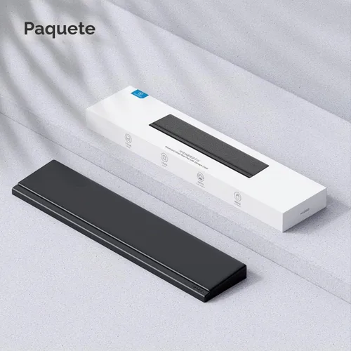 Vista 9 de Hagibis Soporte para reposamuñecas para teclado con funda de almacenamiento de partición de escritorio, espuma viscoelástica suave ergonómica, base