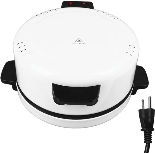Vista 7 de Horno eléctrico para pizza, máquina de pizza de 12 pulgadas, para encimera, horno de pizza crujiente, pizza casera en 6 minutos. Ideal para fiestas