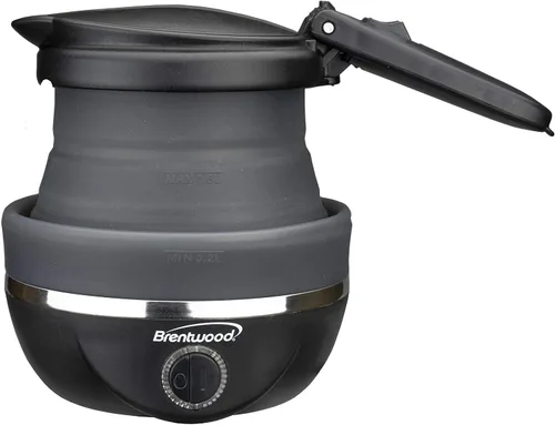 Vista 4 de Brentwood Appliances KT-1508BK - Hervidor de viaje plegable de doble voltaje de 0.85 cuartos de galón (negro), 0.85Q