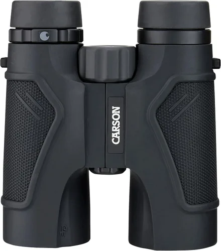 Vista 13 de Binoculares 3D de alta definición y a prueba de agua con vidrio de dispersión extra baja, de la marca Carson, negro High Quality Binoculars for