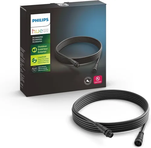 Vista 8 de Fuente de alimentación Philips Hue al aire libre de 40W, negra - Conecta múltiples luces de bajo voltaje Philips Hue al aire libre hasta un total
