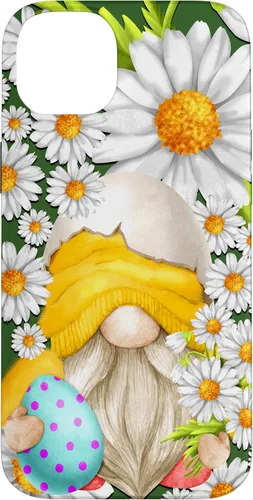 Vista 15 de iPhone 16 Easter Chick Gnome Graphic For Women Floral Daisy Flower Case