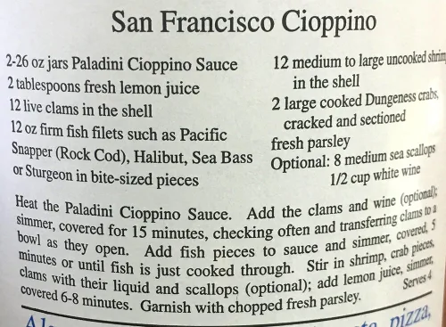 Vista 6 de Paladini Salsa de pasta Cioppino totalmente natural, 26 onzas, 2 botellas