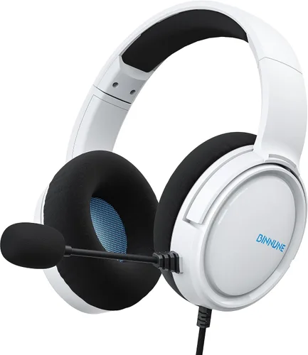 Vista 9 de BINNUNE Gaming Headset with Mic for PS4 PS5 Xbox Series X S Xbox 1 PC NS, Wired Gaming Headphones with Microphone for PS 4 5 Xbox1