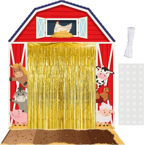 Vista 9 de VitalCozy 7 piezas Decoraciones de fiesta de los 50s Banderas de fiesta retro de la década de 1950 para restaurante estilo diner, alfombra a cuadros