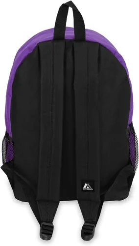 Vista 4 de Everest Equipaje Mochila con frontal y bolsillos laterales, Púrpura oscuro), BP2072-DPLBK