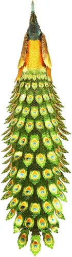 Vista 5 de Metal Earth Fascinations Premium Series Peacock 3D Kit de modelo de metal con pinzas