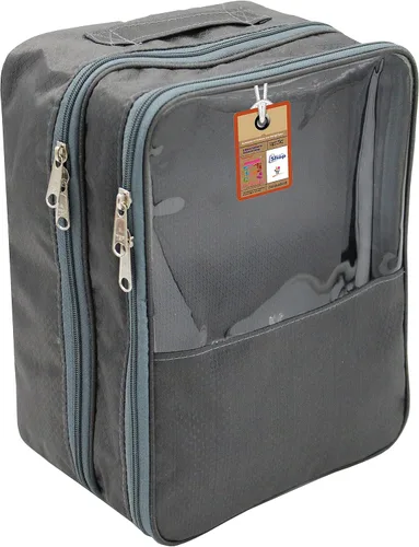 Vista 5 de atorakushon Bolsa organizadora de viaje para zapatos, impermeable, portátil, bolsa de almacenamiento para zapatos con capacidad para 3 pares