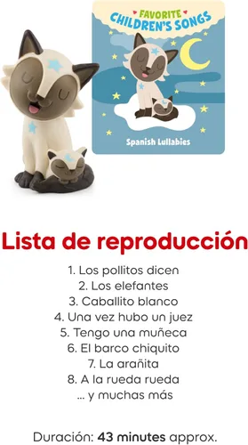 Vista 6 de Tonies Figura de juguete de audio con canciones de cuna españolas