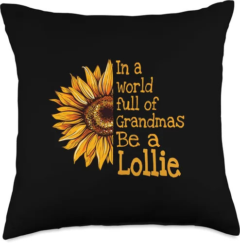 Vista 5 de Unique Christmas Birthday Mother's Day Gifts Shop In A World Lollie Special Grandma - Almohada de 16 x 16 pulgadas, multicolor