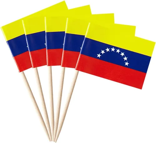 Vista 38 de stidsds 100 banderas de Antigua y Barbuda con palillos de dientes de Antigua y Barbuda, mini adornos pequeños para cupcakes de Antigua y Barbuda