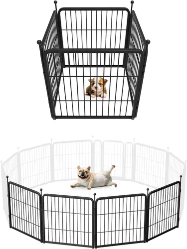 Vista 15 de FXW Rollick - Corralito para perros para patio, campamento con casa rodante, patentado, 24 pulgadas, 2 paneles Fácil instalación, resistente