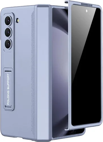 Vista 19 de Miimall Funda para Samsung Galaxy Z Fold 5 con protector de pantalla de privacidad, soporte ajustable integrado y protección magnética de bisagra