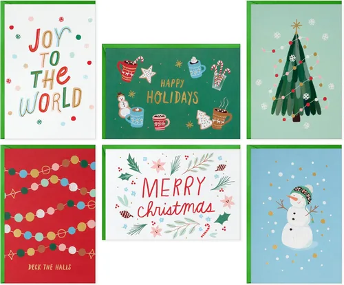 Vista 7 de Hallmark - Tarjetas navideñas, “Season's Greetings” (10 tarjetas con sobres)