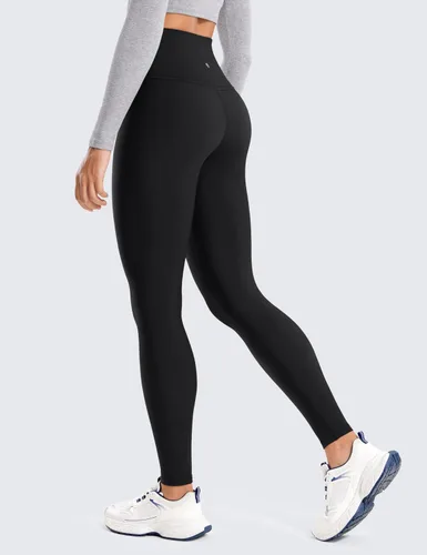 Vista 2 de CRZ YOGA Leggings con forro polar de 28 pulgadas, térmicos, casuales, para entrenamiento, yoga, pantalones de longitud completa, cálidos