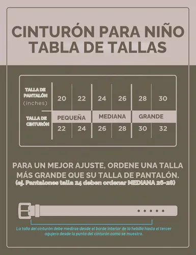 Vista 5 de Timberland Cinturón de cuero para niños Marrón