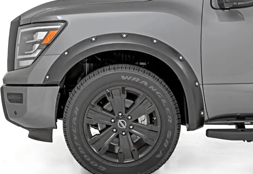 Vista 3 de Rough Country Guardabarros de bolsillo para Nissan Titan 2017-2024 - F-N101705A