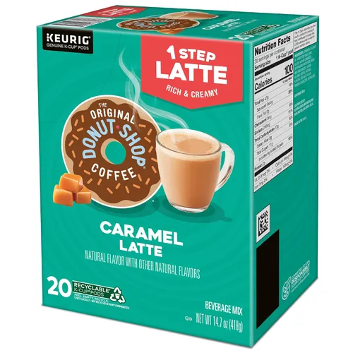 Vista 10 de The Original Donut Shop - Cápsulas de Caramel Latte para Single-Serve Keurig K-Cup, café saborizado, 20