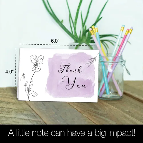 Vista 5 de Tree-Free Greetings Tarjetas de agradecimiento de condolencias, diseños artísticos, 12 tarjetas + sobres blancos, fabricadas en Estados Unidos
