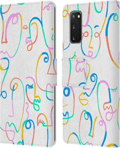 Vista 127 de Head Case Designs Officially Licensed Ninola Brushstrokes Multi Colorful Leather Wallet Case Compatible with Samsung Galaxy A07 4G