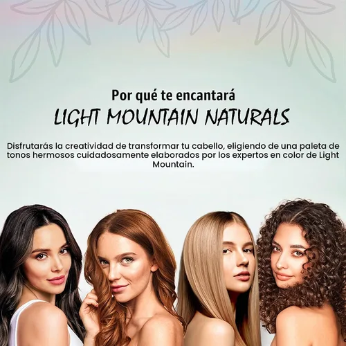 Vista 4 de Color de cabello natural y acondicionador Light Mountain, rojo, 4 onzas (paquete de 3)
