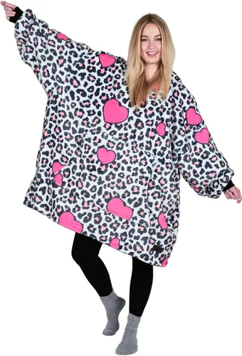 Vista 14 de Catalonia Sudadera con Capucha Manta Extragrande, Cómoda Sudadera Sherpa Usable, Regalo para Ella