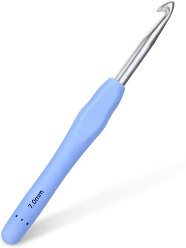 Vista 20 de SHWAKK Gancho de ganchillo pequeño, gancho ergonómico de encaje de 0.020 in, agujas de ganchillo pequeñas para manos artríticas, agujas de tejer