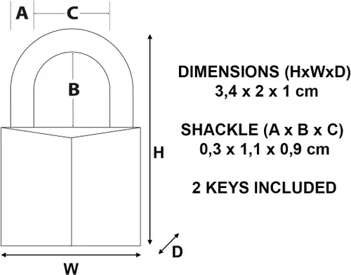 Vista 9 de Master Lock 120Q Candados anchos con llave, 3/4 pulgada, latón macizo, 4 unidades, 120Q