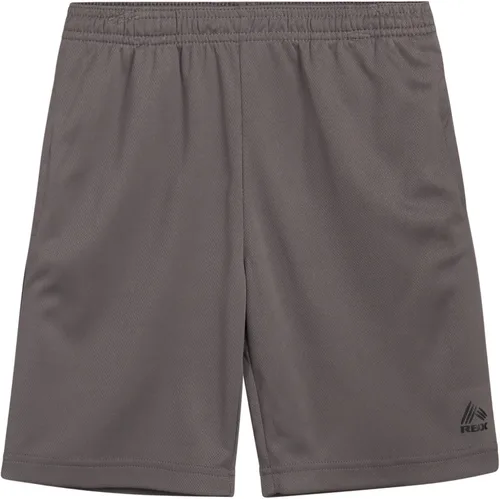 Vista 6 de RBX Pantalones cortos deportivos para niños, paquete de 2 pantalones cortos de malla para baloncesto y gimnasio (4-16)