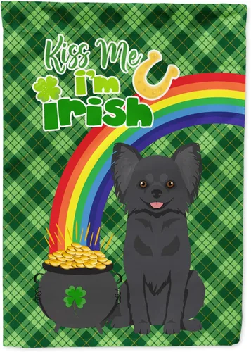 Vista 176 de Caroline's Treasures WDK4731GF - Bandera decorativa para jardín del día de San Patricio, color negro y tostado, Airedale Terrier, para jardín