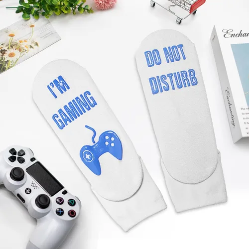 Vista 4 de Do Not Disturb Gaming Socks, Black Beanie Baseball Cap Hat Valentines Fathers Day Gamer Gifts Christmas for Men Teenage Boys