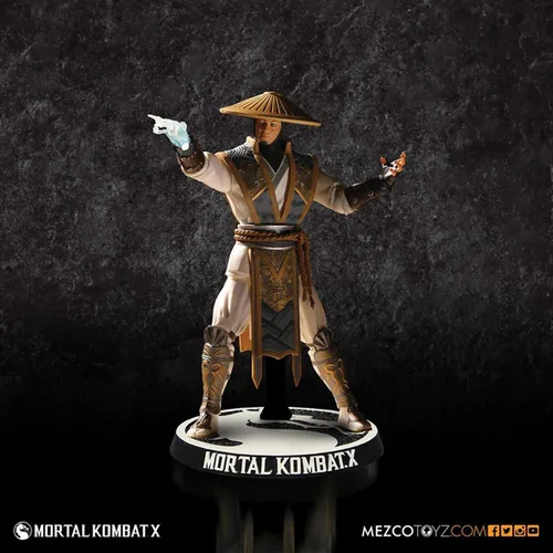 Vista 4 de Mezco Mortal Kombat X Raiden - Figura de acción de 4 pulgadas
