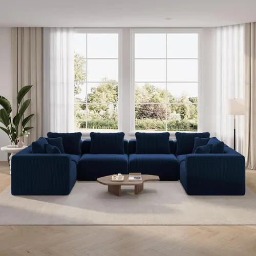 Vista 59 de Novilla - Sofá biplaza modular de 70.8 pulgadas, sofá modular de espacio pequeño, moderno sofá de nube con soporte Smarts Coil®, sofá seccional sin