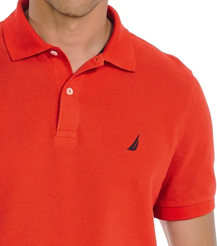 Vista 60 de Nautica playera polo clásica de mangas cortas, color sólido, para hombre